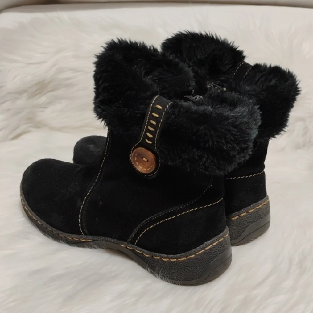FOR @wanjean BareTraps Black Winter Rain Boots with Faux Fur Lining Sz.10